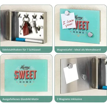 Železářství Wenko 50471100 skříňka na klíče 20x15 cm