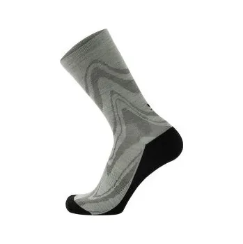 Mons Royale Unisex Atlas Merino Crew Sock - Plaited Glacier šedá M