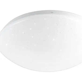 LED stropní svítidlo Magnus 38 cm bílé kulaté moderní do obýváku a ložnice