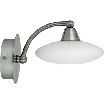 Nástěnné svítidlo Nástěnné svítidlo Elisa bílá a nikl, klasické kovovo-skleněné do ložnice a obýváku CANDELLUX