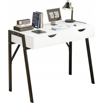 Psací stůl Obdélníkový psací stůl Rebiko 80 x 40 x 90 cm bílý, černý