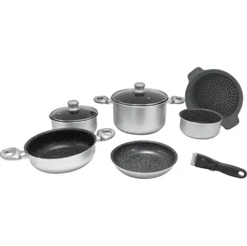 Hrnec Sada hliníkových hrnců Gimex SILVER LINE 9