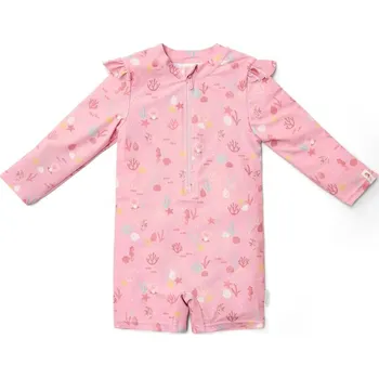 Kojenecké plavky LITTLE DUTCH dívčí plavky DR Ocean Treasures Pink vel. 98/104