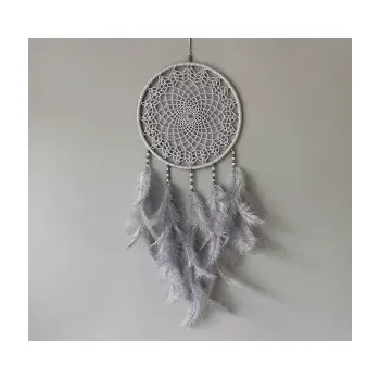 Lapač snů Lapač zlých snů šedý 24 x 65 cm č.1