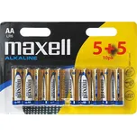 Baterie alkalická Maxell, AA, LR6, 1.5V, 10ks