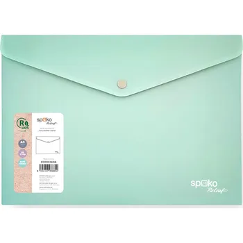 Spisové desky s drukem Spoko ReLeaf Soft touch - A5 / mentolofá