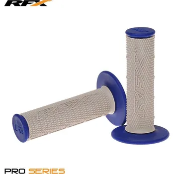 Nářadí na motocykly RFX Pro Series Dual Compound Gripy Grey Centre (šedá/modrá) Pár FXHG2050099BU