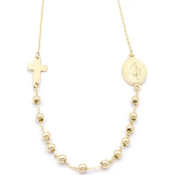 Řetízek B&B Goldinvestic Zlatý řetízek Růženec zdobený 4,08g 45 cm