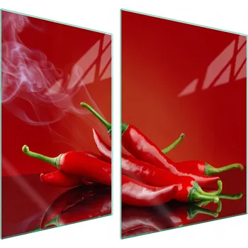 Obraz Skleněná ochranná deska na sporák 70x52 Chili