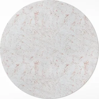 Koberec Kulatý PVC vinylový Koberec s průměrem 70 cm, textura kamene, dekorativní beton