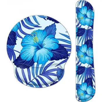 Podložka pod myš Huado Set podložka pod myš a zápěstí Hawaii Flowers