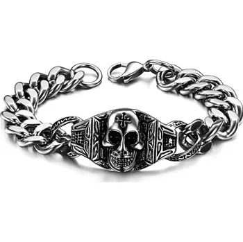 Náramek Náramek z chirurgické oceli Hazard Skull