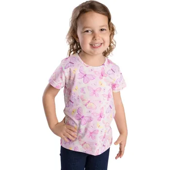 Dívčí tričko Dívčí tričko Betty mode růžové motýlci