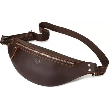 Ledvinka Humerpaul kožená ledvinka Crazy horse Vercourt Hnědá