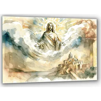 Obraz Obraz na zeď Sklo Umění Ježíš Mesiáš v nebi
