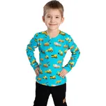 Chlapecké triko Betty mode stavební stroje vel. 92-128 tyrkysové