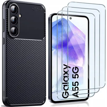 Pouzdro na mobilní telefon Zadní Kryt Koanni pro Samsung Galaxy A55 černý