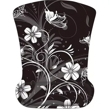 Podložka pod myš Huado ergonomická podložka pod myš Květiny a motýlci