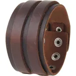 Kožený náramek Vilintas Hnědý 21 cm