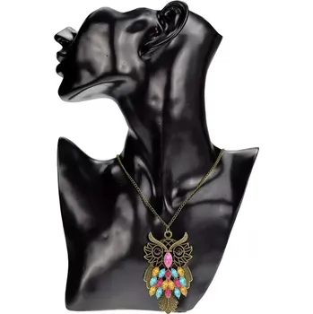 Náhrdelník Náhrdelník vintage sova s kamínky