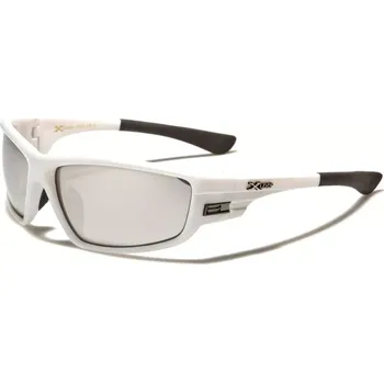 X-LOOP WRAP pánské zrcadlové sluneční brýle Bílé
