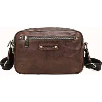 Contacts® pánská kožená brašna Térence Hnědá 4L