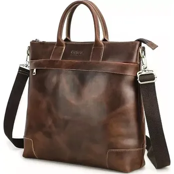 Contacts® kožená taška přes rameno Tanis 14L