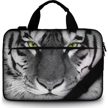 brašna na notebook Huado brašna přes rameno 15.6" Černobílý tygr