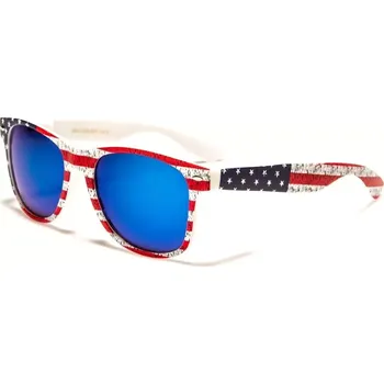 CLASSIC Retro sluneční brýle bílé wayfarer USA Modré