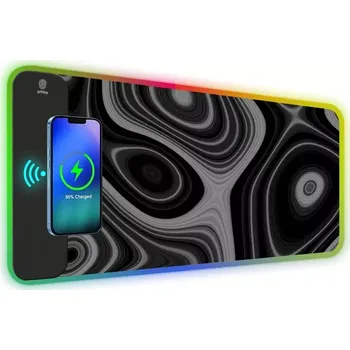 Podložka pod myš Huado RGB podložka pod myš s bezdrát nabíjením 15W Agate