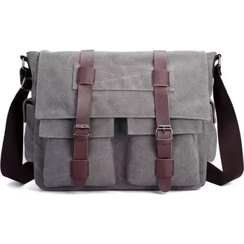 Canvasio pánská plátěná taška Travis Šedá 16L