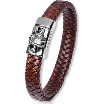 Náramek Impress Jewelry Šakal Hnědý 22 cm