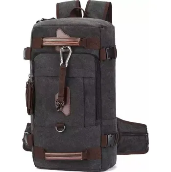 Cestovní taška Canvasio retro taška VS batoh Velazco Černý 26 l