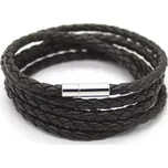 Pletený náramek Easy Černý - Délka 100 cm