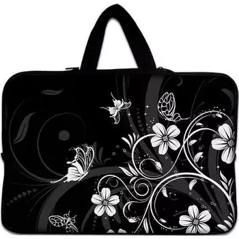 pouzdro na notebook Huado taška na notebook do 10.2" Květiny a motýlci