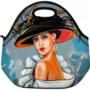 Termobox Huado termotaška z neoprénu Dáma s kloboukem