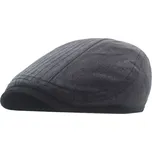 Pánská plochá džínová čepice bekovka Toimi Šedá