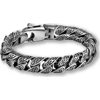 Náramek Elegantní pánský náramek Mysticus z oceli – vintage styl - Délka 22 cm