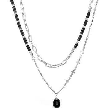 Náhrdelník Unisex dvouřadý náhrdelník Sinner’s Path