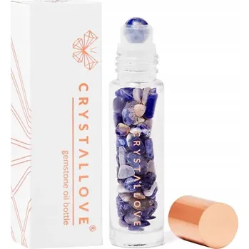 CRYSTALLOVE Lahvička s krystaly na olej 10ml - lapis lazuli (lazurit)