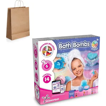 Bath Bombs Kit III. Vzdělávací hra dodáváno s dárkovou taškou z kraftového papíru (115 g/m²) 3 bez potisku bez potisku