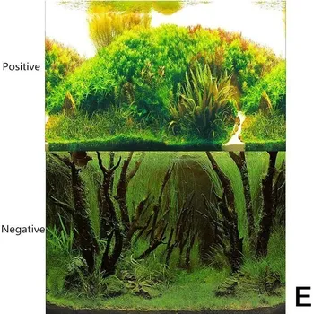 Dekorace do akvária 3D tapeta do akvária - E,30x50cm