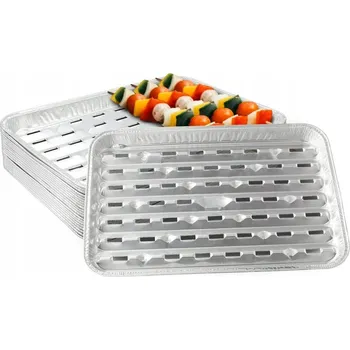 Příslušenství pro gril Grilovací tácky 34x23, hliníkové, grilovací tácky 25 kusů, odolné