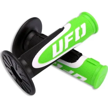 Nářadí na motocykly Gripy Ufo Axiom s trojitou hustotou černá/zelená/bílá MA01825#026