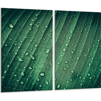 Obraz 2x SKLENĚNÁ OCHRANNÁ DESKA NA SPORÁK 30X52 KAPKY Tvrzené Sklo KUCHYNĚ