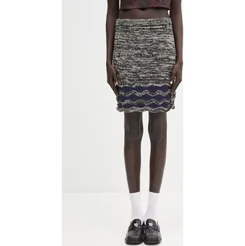 Dámská sukně Sukně Wales Bonner Shade Knit tmavomodrá barva, mini, áčková, WS25KN26.KN04.5100, XS, 59X