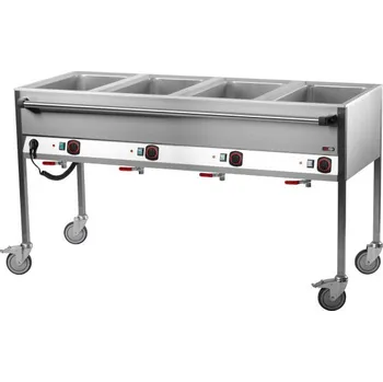 Vodní lázeň elektrická GN 4-1/1 ovládání na delší straně | REDF