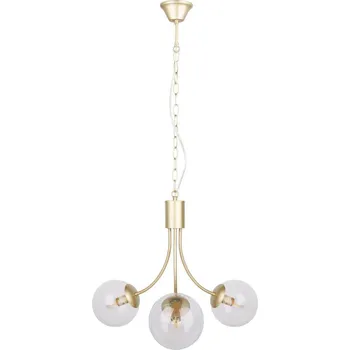 Závěsné svítidlo Dani zlaté 3bodové skleněné koule moderní do obýváku nebo jídelny