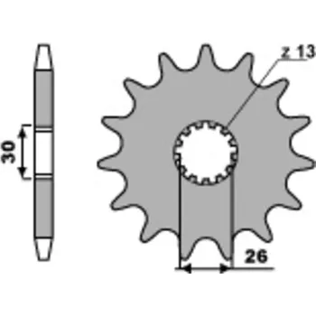 Nářadí na motocykly Ocelová standardní přední řetězová kola PBR 2090 - 530 2090.17.18NC