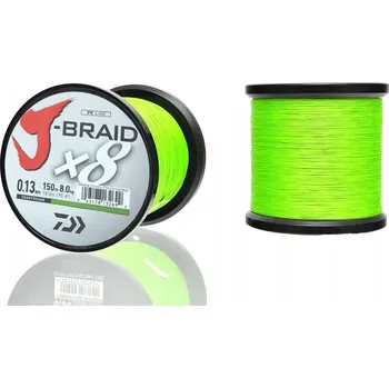 Šňůra J-Braid X8 Chartreuse 0,24 mm Daiwa 1500 m